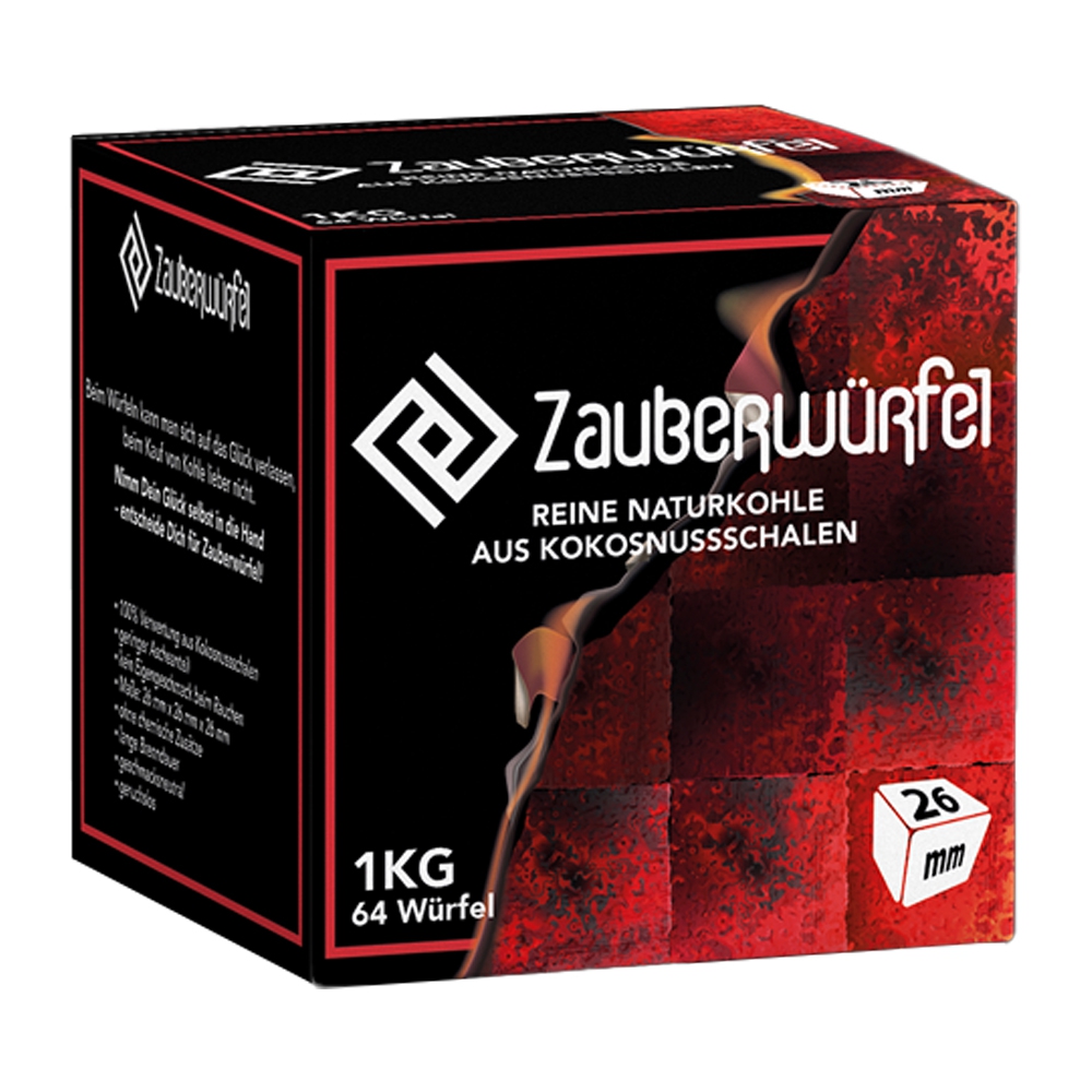 Zauberwürfel, Naturkohle 1kg