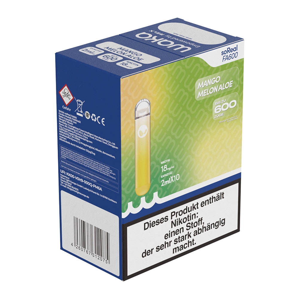 Waka soREAL FA600 Vape - Mango Melon Aloe