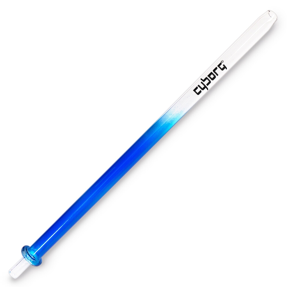 Cyborg Hookah Glasmundstück Laser - Skyblue