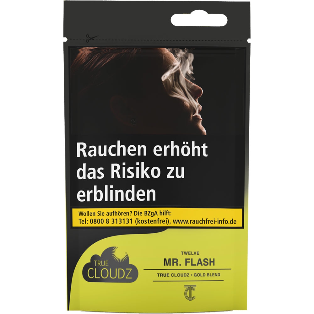 True Cloudz Tabak Gold Blend 25g - Mr. Flash (Twelve)