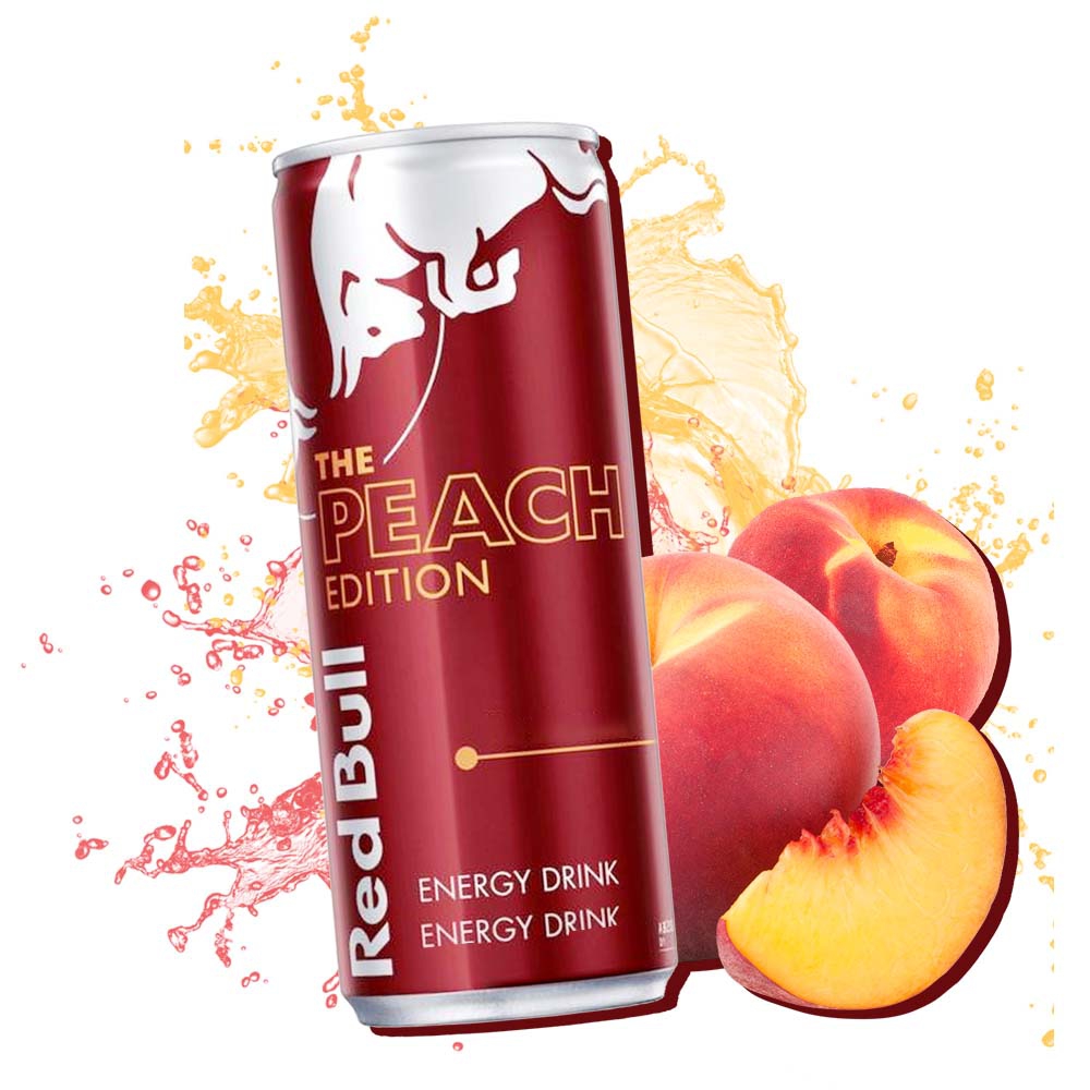 Red Bull Peach Limited Edition 250ml (24stk) - INKL. PFAND