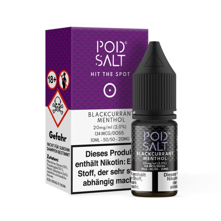 POD SALT Core Liquid 20mg - Blackcurrant Menthol