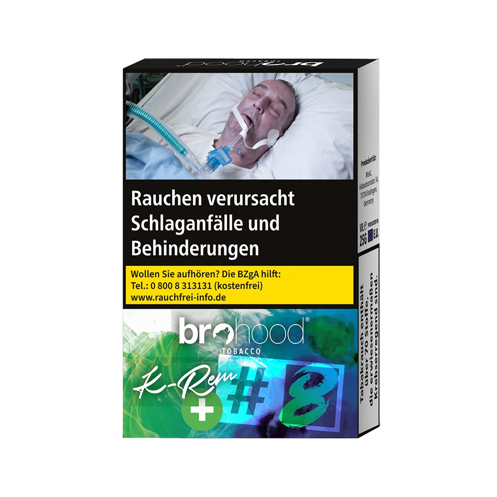 Brohood Tobacco 25g - #8+ K-Rem+