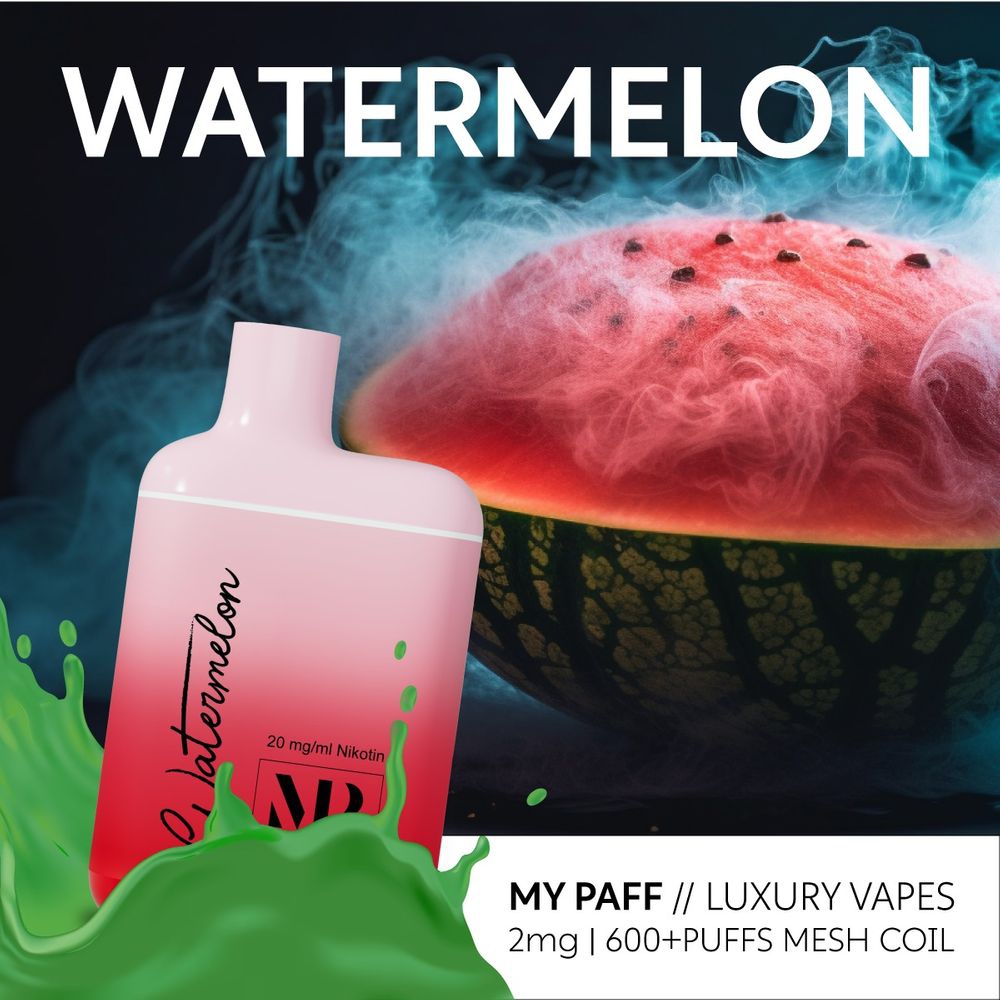MyPaff Mini Einweg E-Zigarette 600 - Watermelon