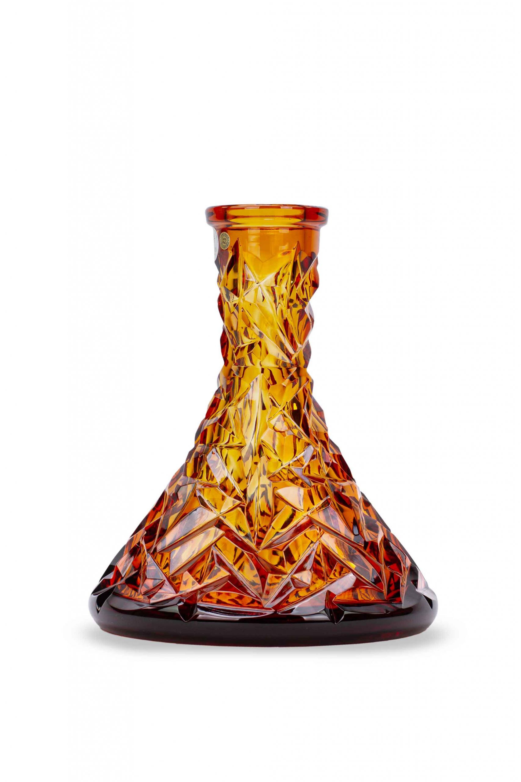 Caesar Crystal Bowl - Cone Rock Orange