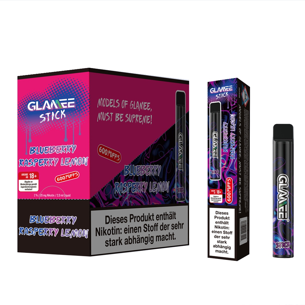 GLAMEE Stick 600 - Blueberry Rasperry Lemon 20mg