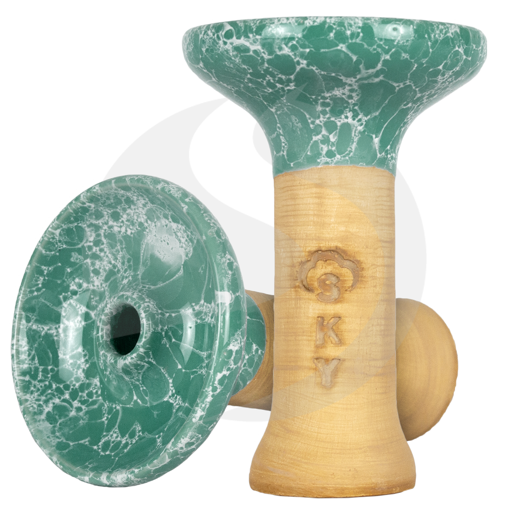 Sky Hookah Medium Phunnel - Turquoise Dark