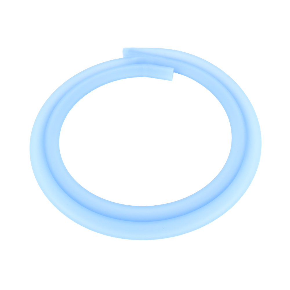 Silikonschlauch Matt - Transparent Blau