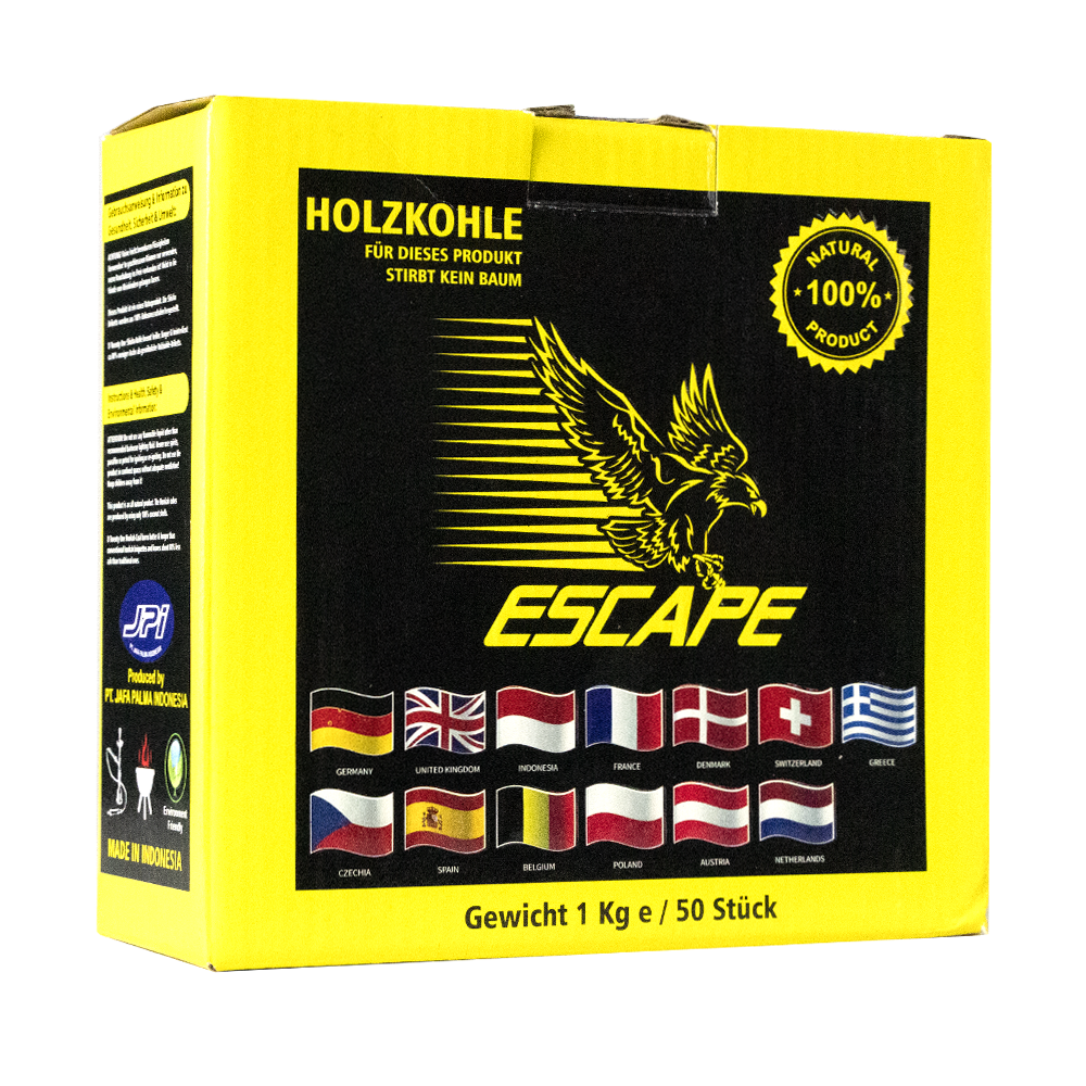 Escape Kokosnuss Naturkohle 1kg