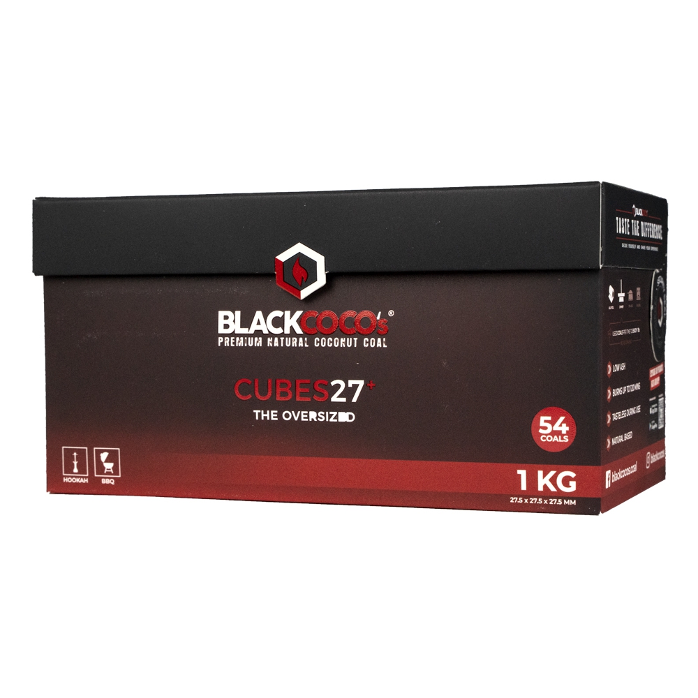 Black Coco's Cubes 27+ Premium Kokosnuss Naturkohle 1kg