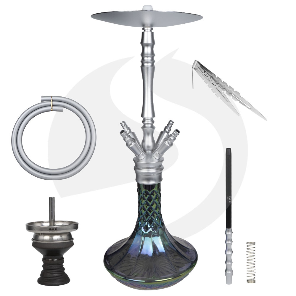 INVI Vergence Alu Shisha Cut Rainbow - Silber