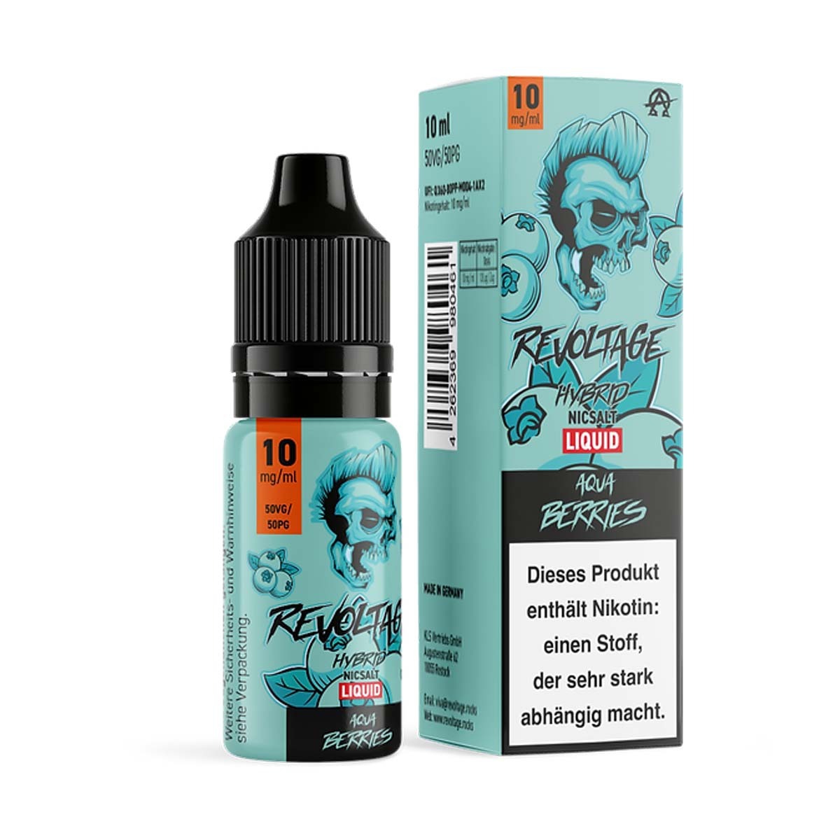 Revoltage Nikotinsalz Liquid 10mg - Aqua Berries