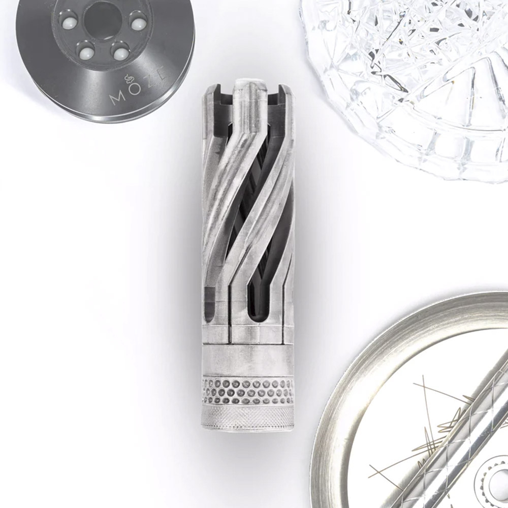 Hydrosmoke Nozzle Sleeve Moze Breeze Two - Frosted/Silver