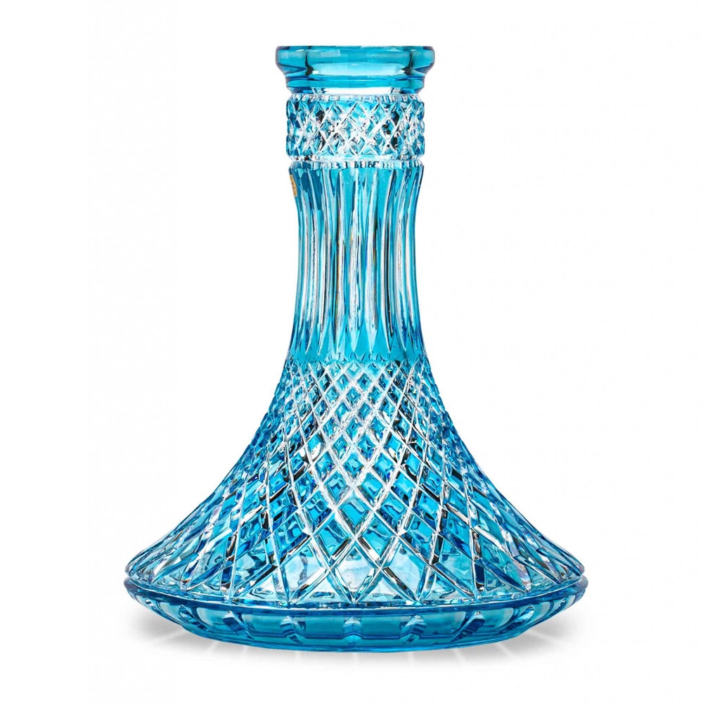 Caesar Crystal Bowl - Fusion Million Cut Turquoise