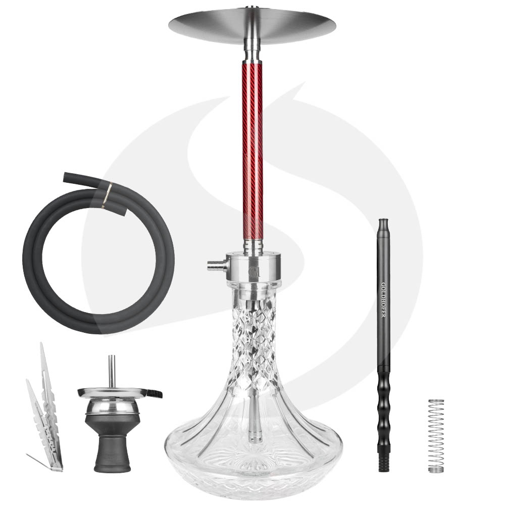 Goldhofer Shisha Carbon - Rot