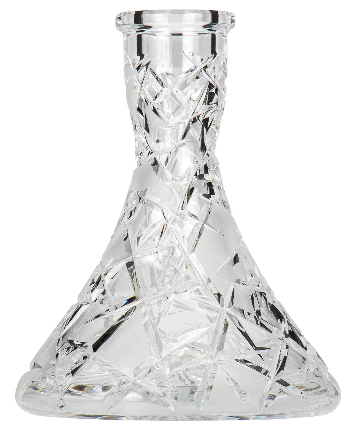 Caesar Crystal Bowl - Cone Mars Clear