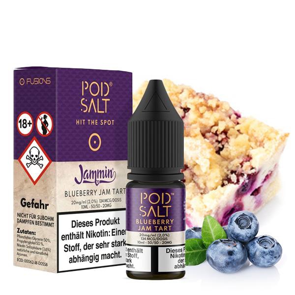 POD SALT Fusion Liquid 20mg - Blueberry Jam Tart
