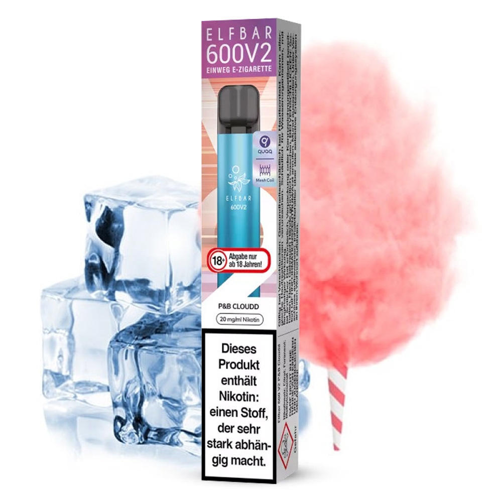 Elfbar 600V2 Einweg E-shisha 20mg - P&B Cloudd