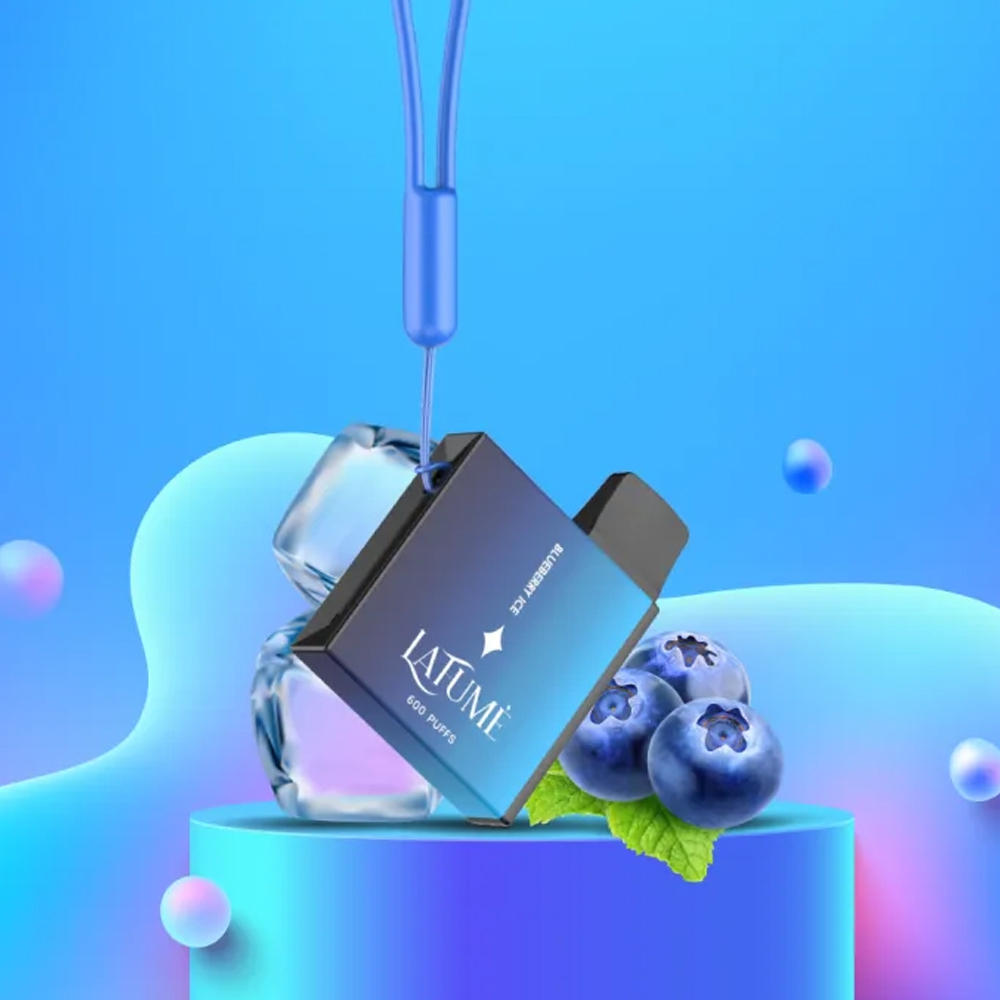 La Fume Cuatro Vape 20mg - Blueberry (Blueberry Ice)