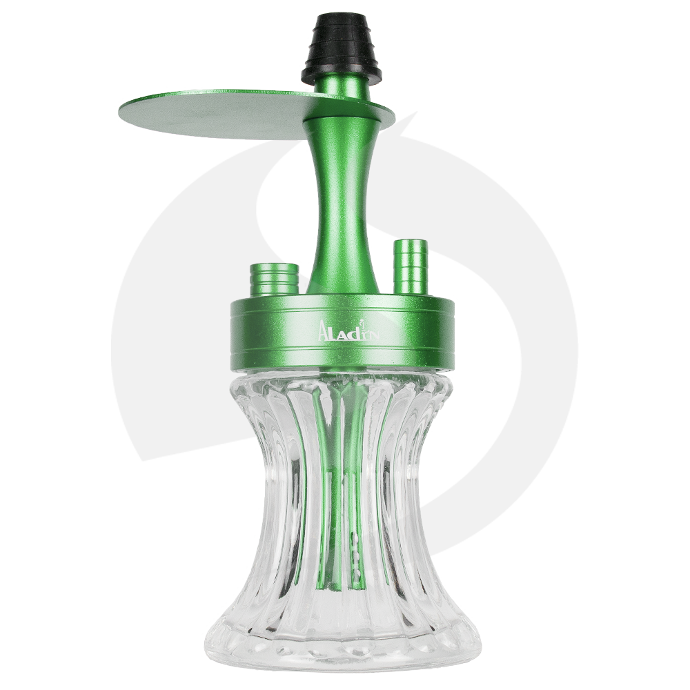 Aladin2Go Portable Hookah Aluminium mit Tasche - Green