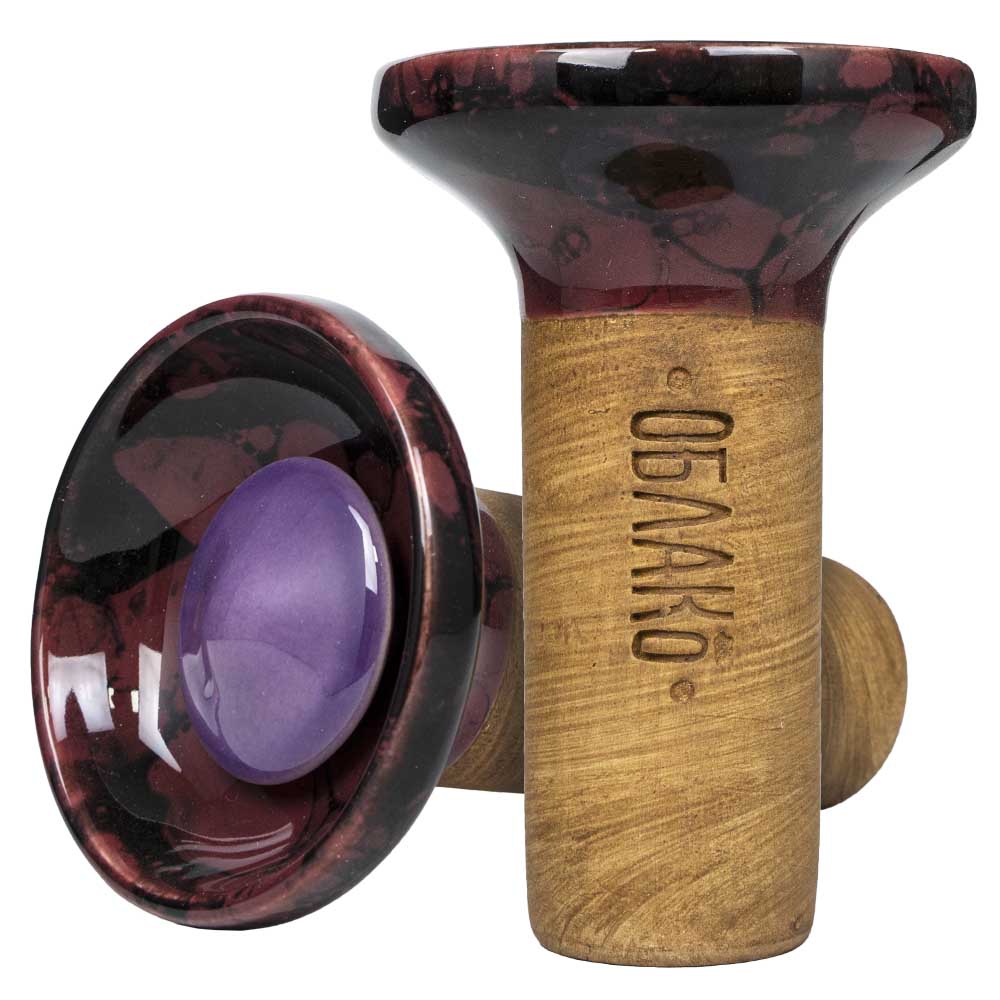 Oblako Flow Phunnel Glazed - Purple on Marble Burgundy/Black