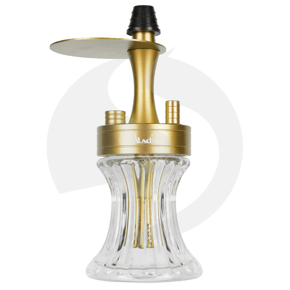 Aladin2Go Portable Hookah Aluminium mit Tasche - Gold