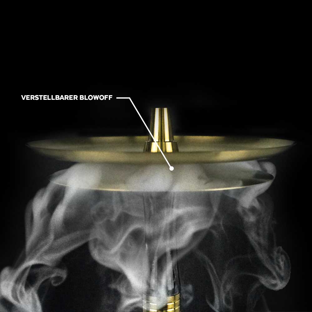 Diamond Hookah Excelsior - Black/Rainbow