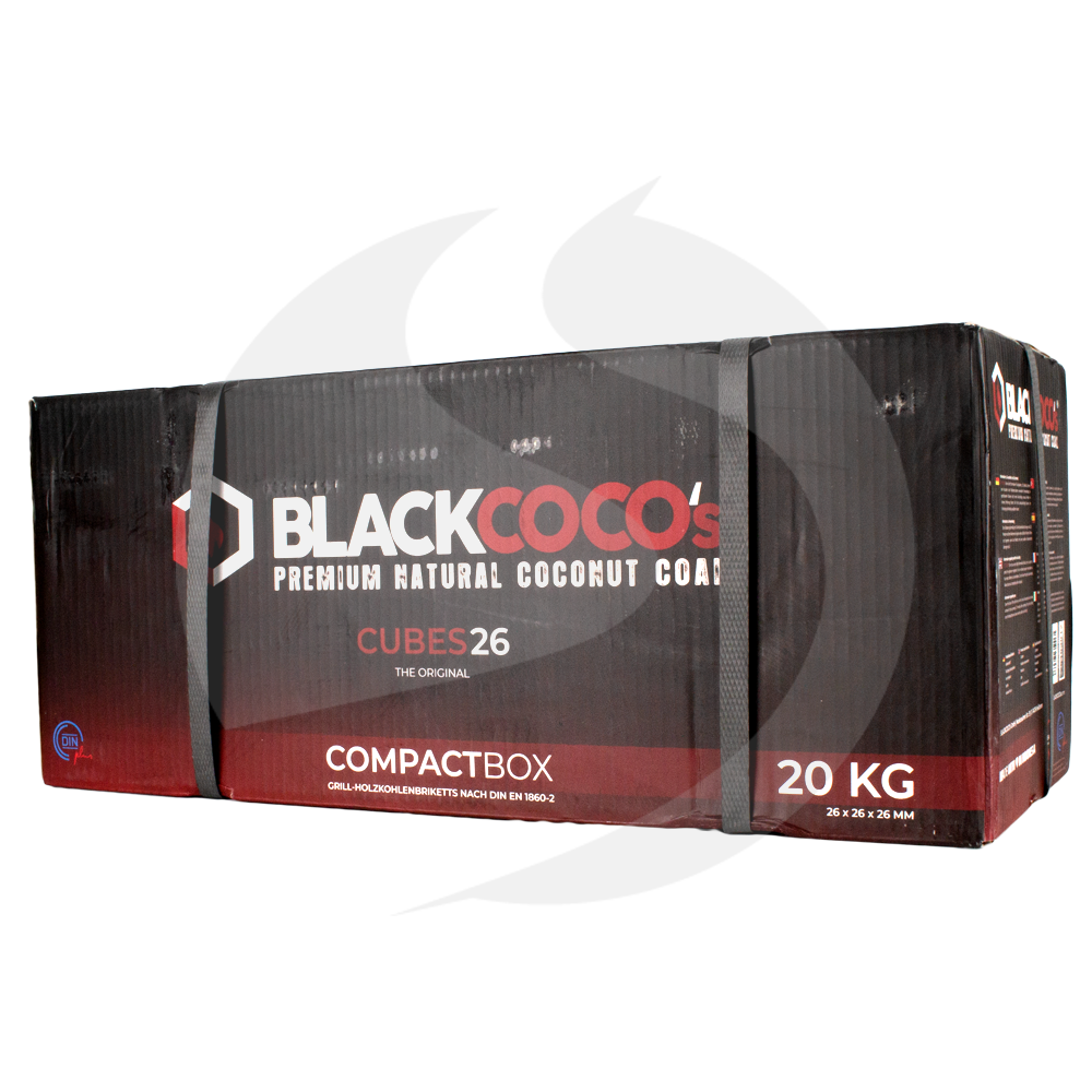 Black Coco's Premium Kokosnuss Naturkohle 20kg