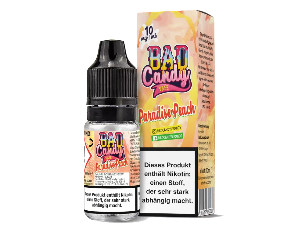 Bad Candy Vape 10mg - Paradise Peach