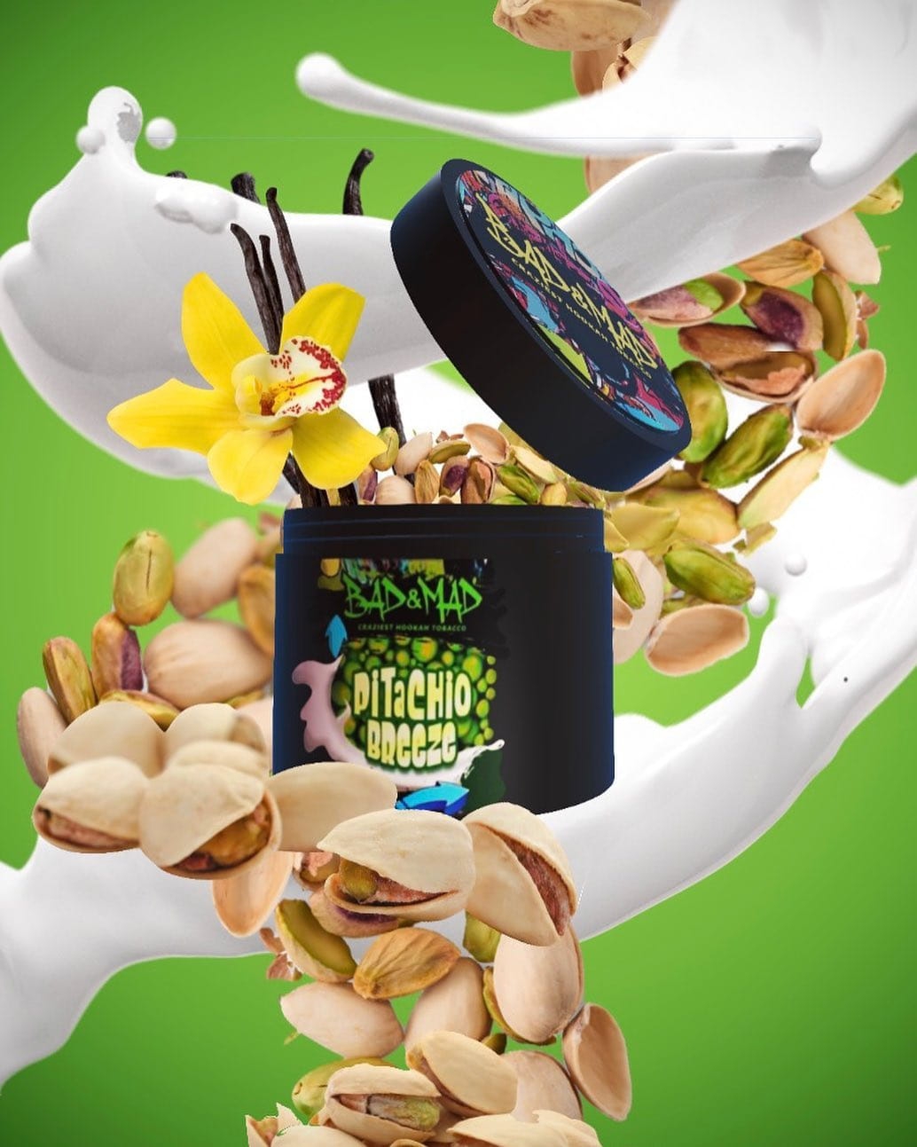 Bad & Mad Pfeifentabak 65g - Pitachio Breeze