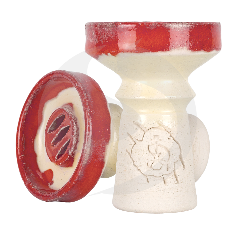 Cazoleta Tabakkopf Grizzly - Red/White
