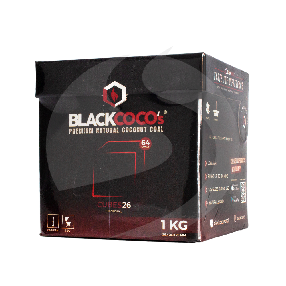 Black Coco's Premium Kokosnuss Naturkohle 1kg