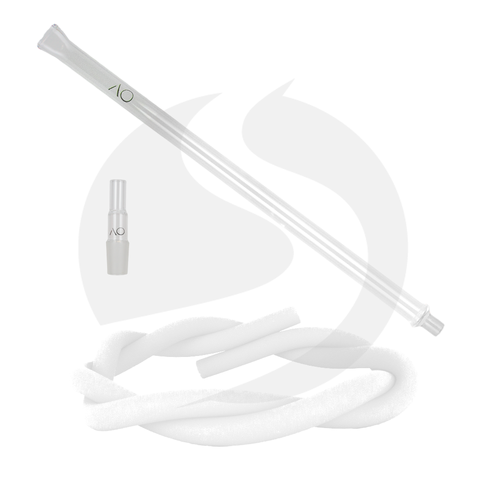 AO Hookah Glasmundstück SET - Flat White
