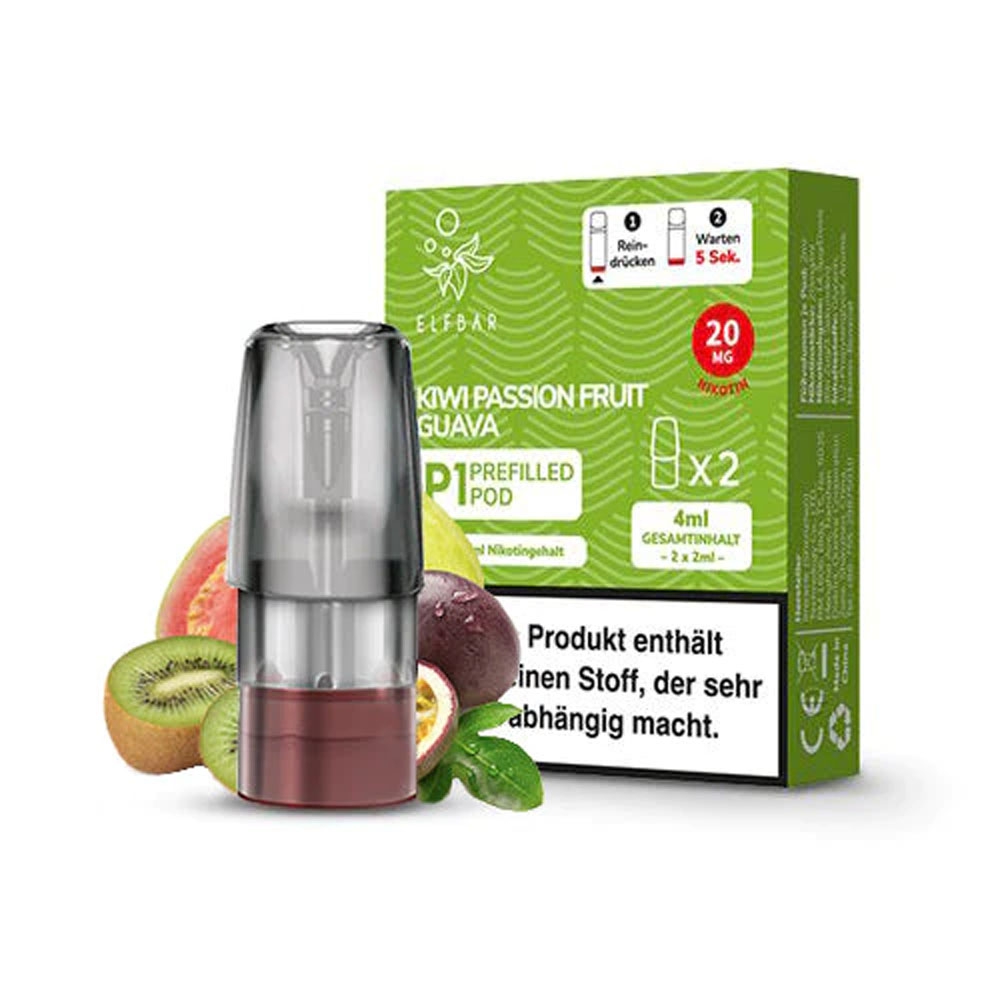 Elfbar Mate500 POD (2stk) - Kiwi Passionfruit Guava 20mg