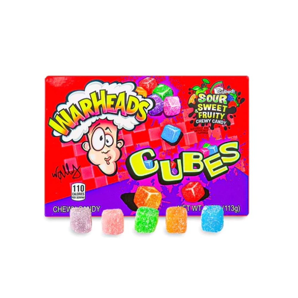 Warheads Sour! Cubes 113g